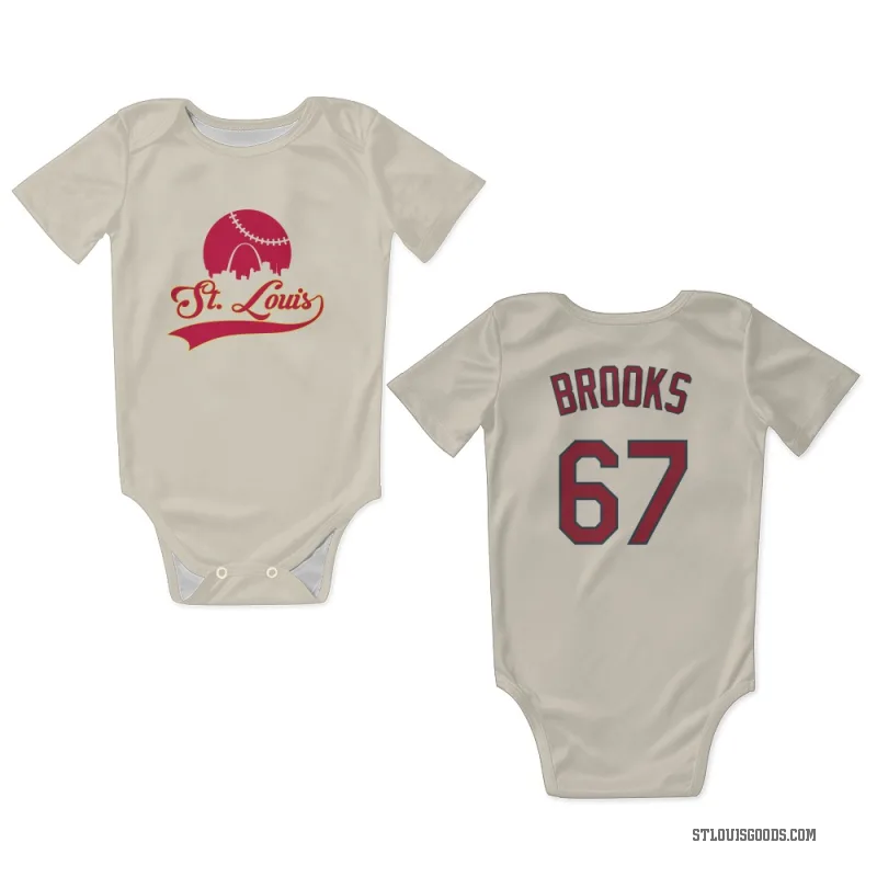 Aaron Brooks  Cream St. Louis Cardinals  Newborn & Infant Bodysuit
