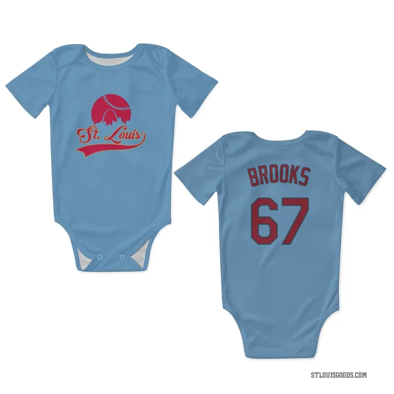 Aaron Brooks  Light Blue St. Louis Cardinals  Newborn & Infant Bodysuit