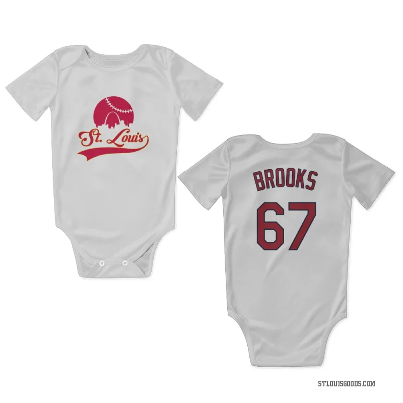 Aaron Brooks  White St. Louis Cardinals  Newborn & Infant Bodysuit