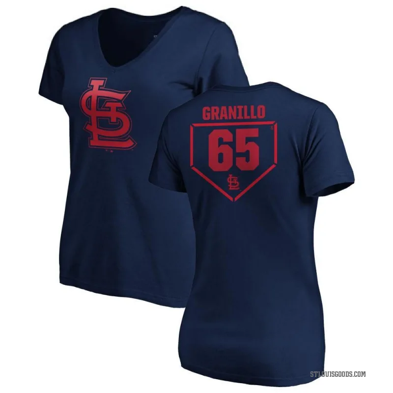Andre Granillo Women's Navy St. Louis Cardinals RBI Slim Fit V-Neck T-Shirt -