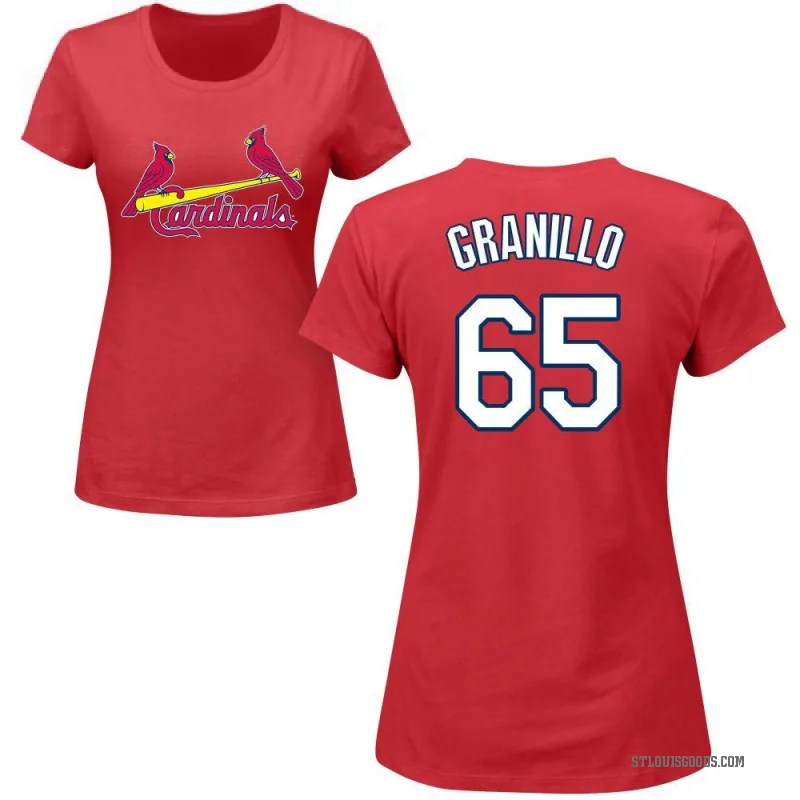 Andre Granillo Women's Red St. Louis Cardinals Roster T-Shirt -