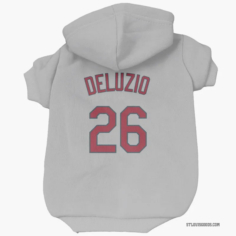 Ben DeLuzio  Gray St. Louis Cardinals  Cat & Dog Pet Hoodie