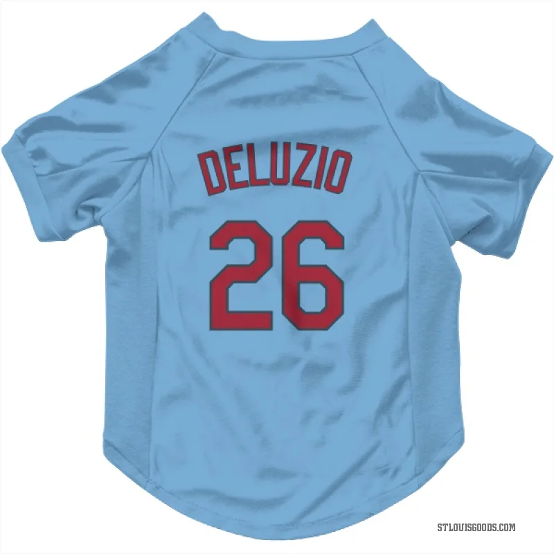 Ben DeLuzio  Light Blue St. Louis Cardinals  Cat & Dog Pet Jersey