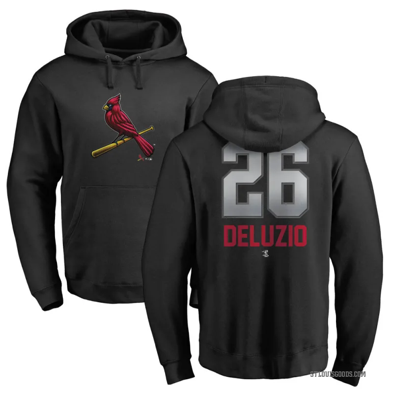 Ben DeLuzio Men's Black St. Louis Cardinals Branded Midnight Mascot Pullover Hoodie -