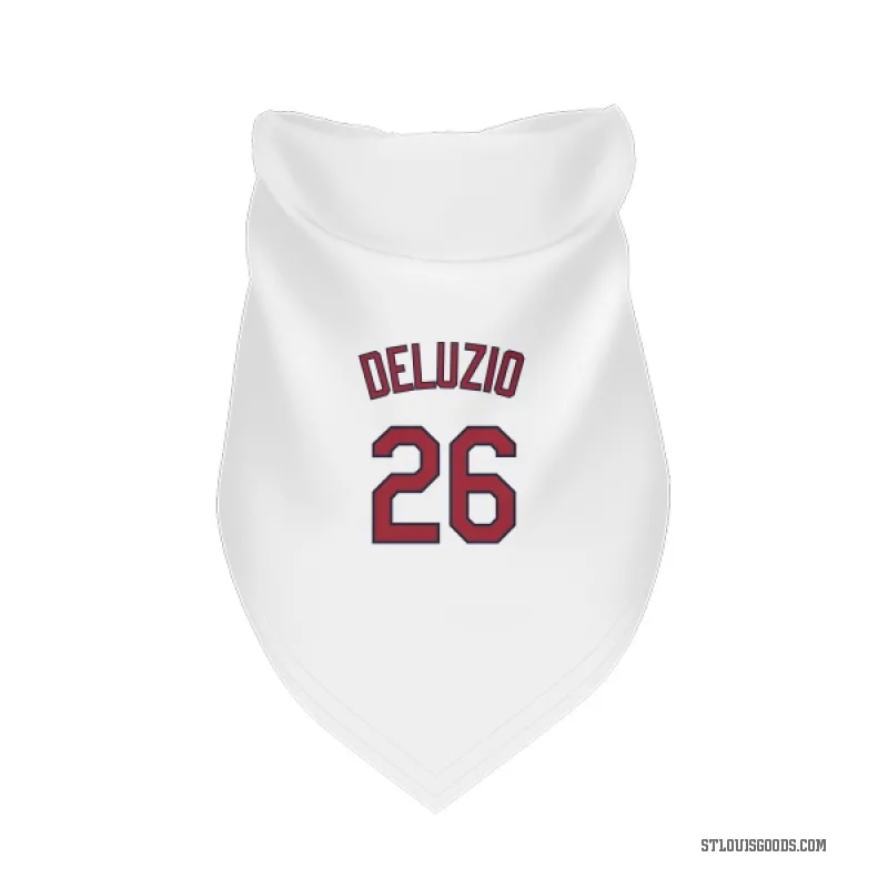 Ben DeLuzio  White St. Louis Cardinals  Cat & Dog Pet Bandana