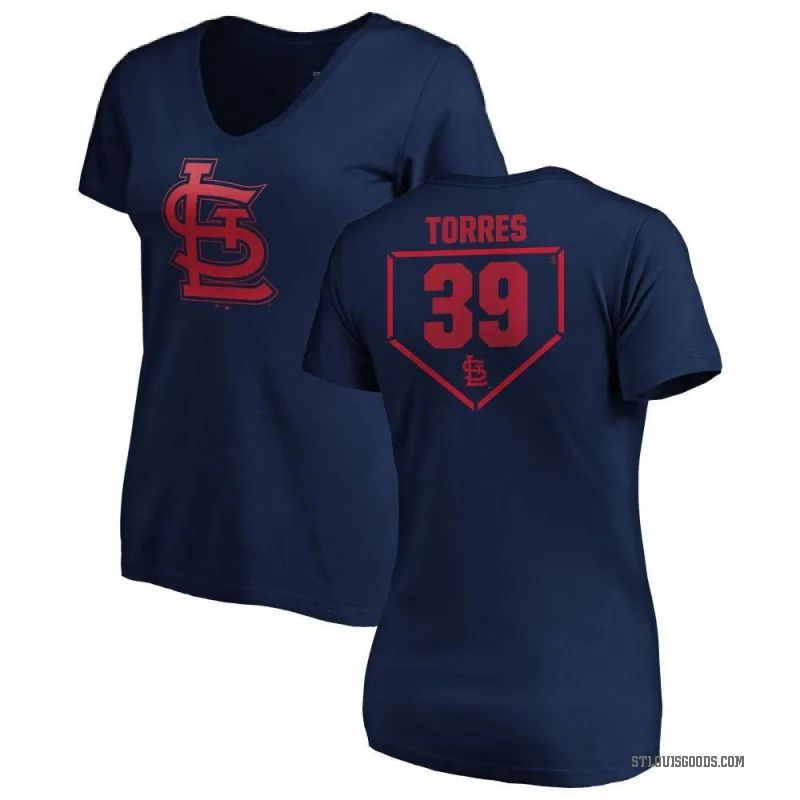 Bryan Torres Women's Navy St. Louis Cardinals RBI Slim Fit V-Neck T-Shirt -