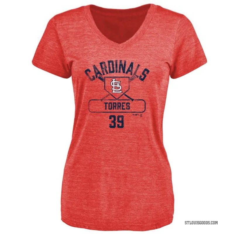 Bryan Torres Women's Red St. Louis Cardinals Base Runner T-Shirt -
