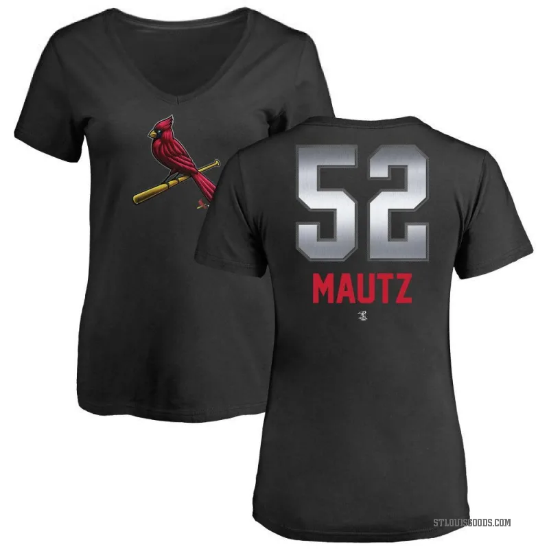 Brycen Mautz Women's Black St. Louis Cardinals Midnight Mascot V-Neck T-Shirt -