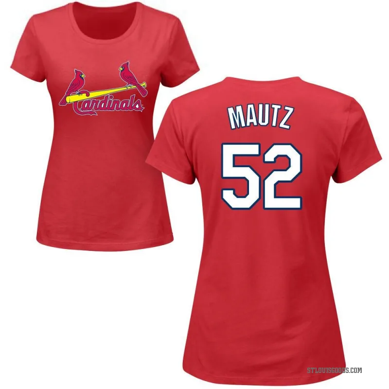 Brycen Mautz Women's Red St. Louis Cardinals Roster T-Shirt -