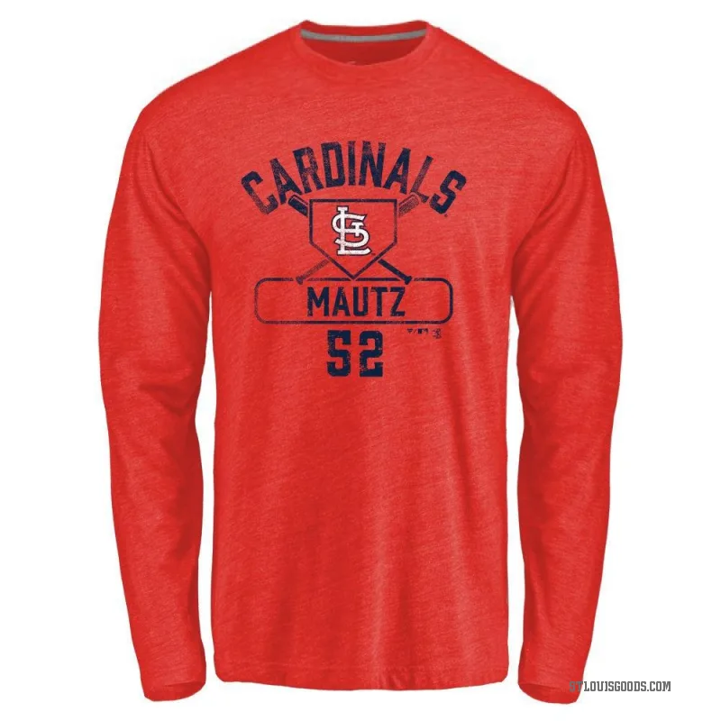 Brycen Mautz Youth Red St. Louis Cardinals Base Runner Long Sleeve T-Shirt -