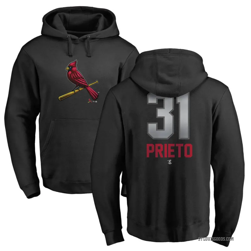 Cesar Prieto Youth Black St. Louis Cardinals Branded Midnight Mascot Pullover Hoodie -
