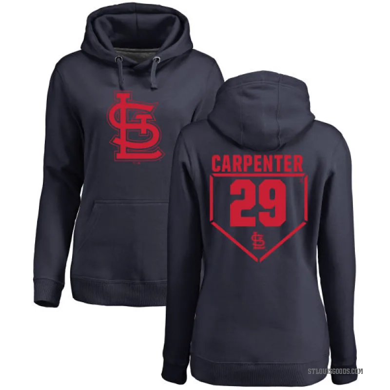 Chris Carpenter Women's Navy St. Louis Cardinals Branded RBI Pullover Hoodie -