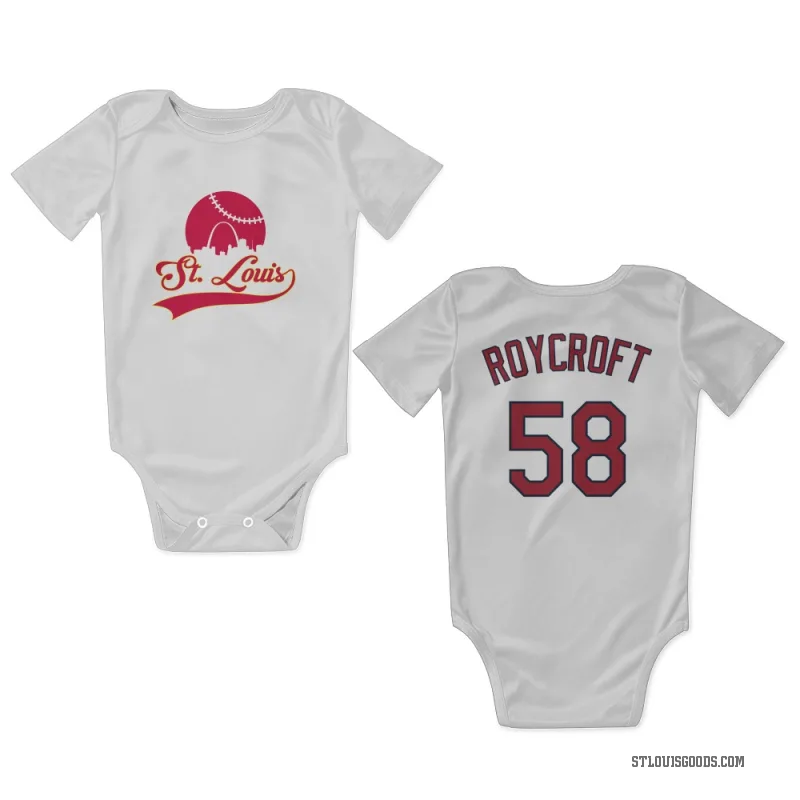 Chris Roycroft  White St. Louis Cardinals  Newborn & Infant Bodysuit