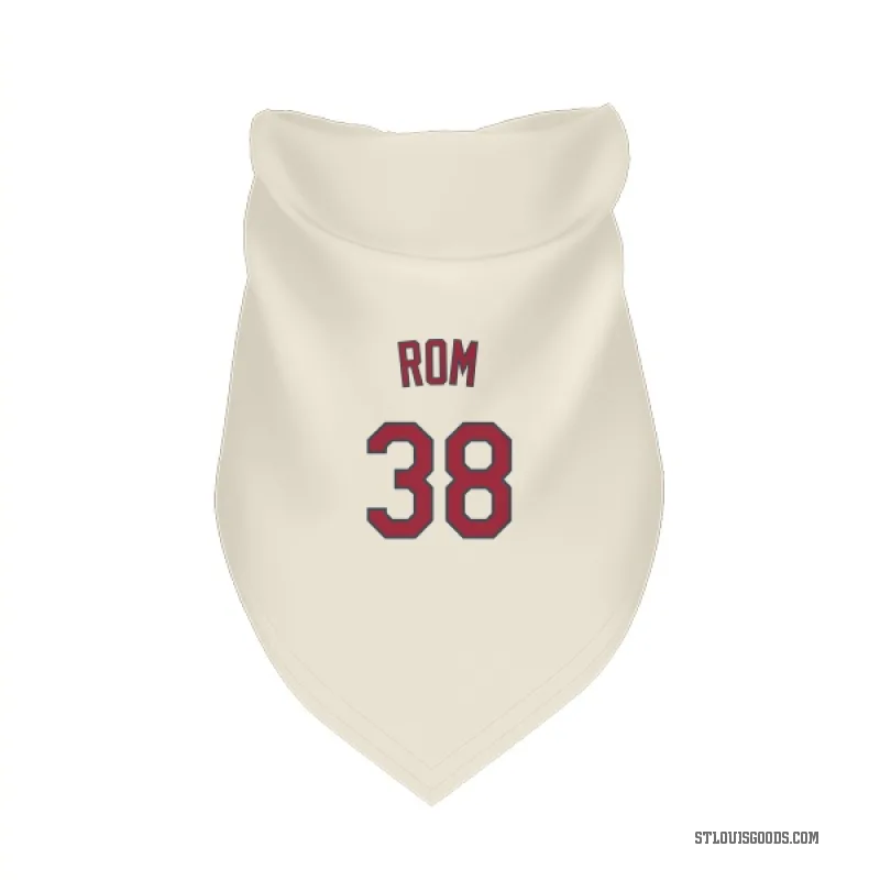 Drew Rom  Cream St. Louis Cardinals  Cat & Dog Pet Bandana