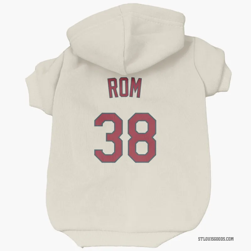 Drew Rom  Cream St. Louis Cardinals  Cat & Dog Pet Hoodie