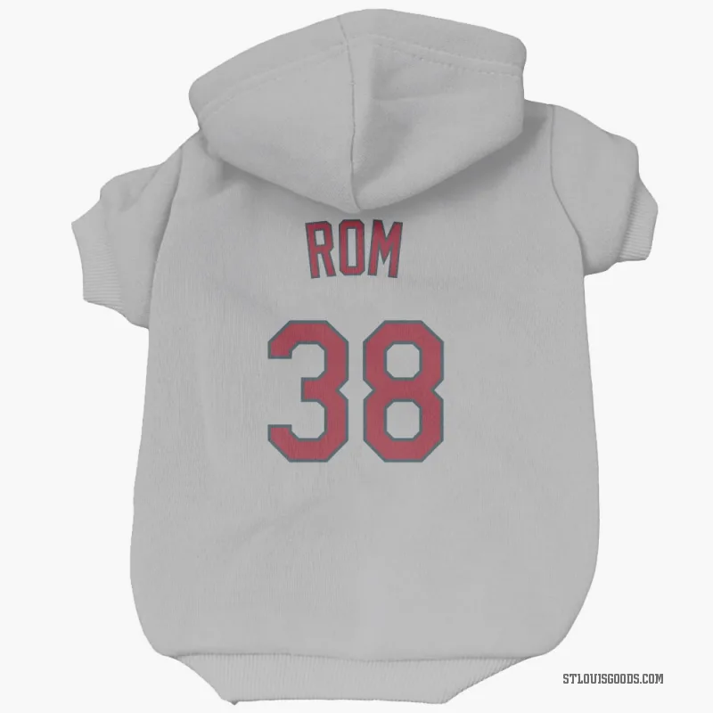 Drew Rom  Gray St. Louis Cardinals  Cat & Dog Pet Hoodie