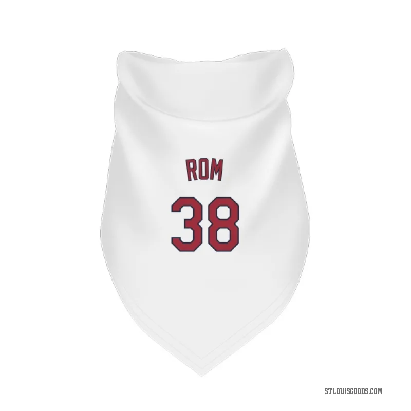 Drew Rom  White St. Louis Cardinals  Cat & Dog Pet Bandana