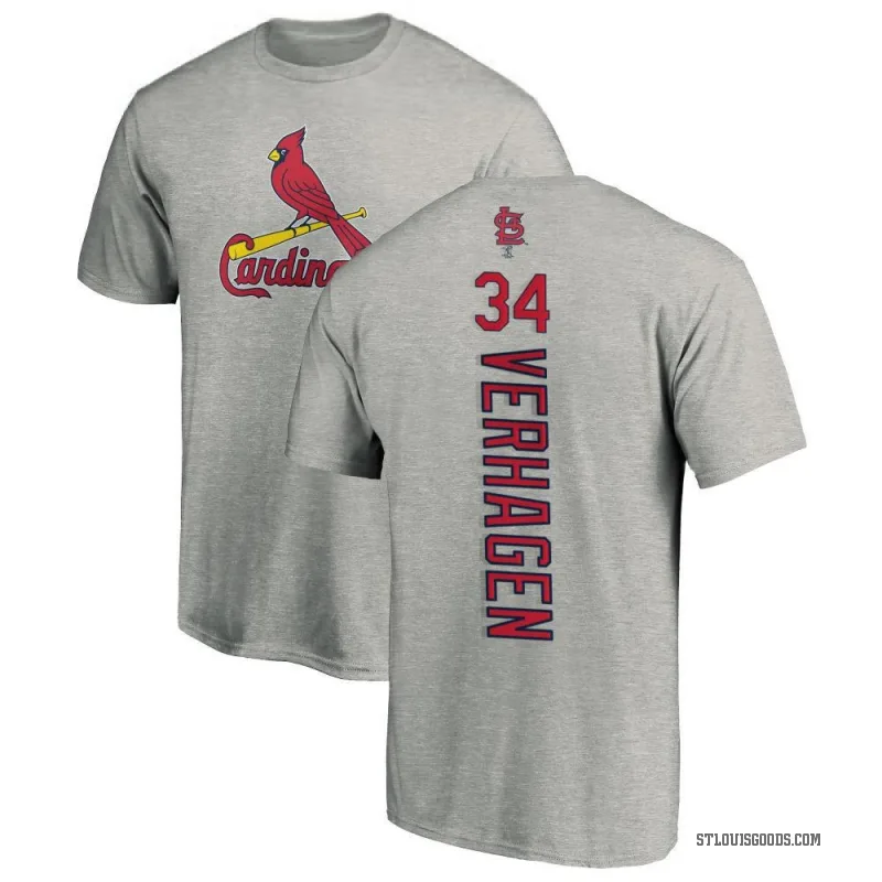 Drew VerHagen Men's Ash St. Louis Cardinals Backer T-Shirt -