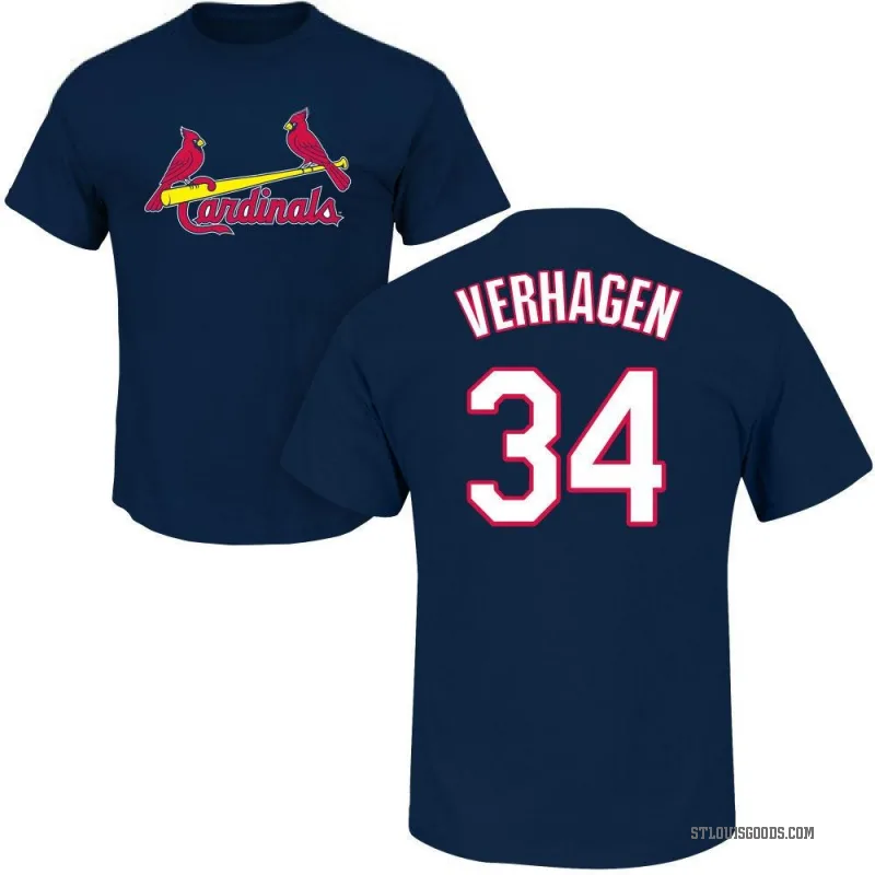 Drew VerHagen Men's Navy St. Louis Cardinals Roster T-Shirt -