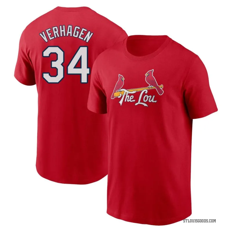 Drew VerHagen Youth Red St. Louis Cardinals 2024 City Connect Fuse T-Shirt