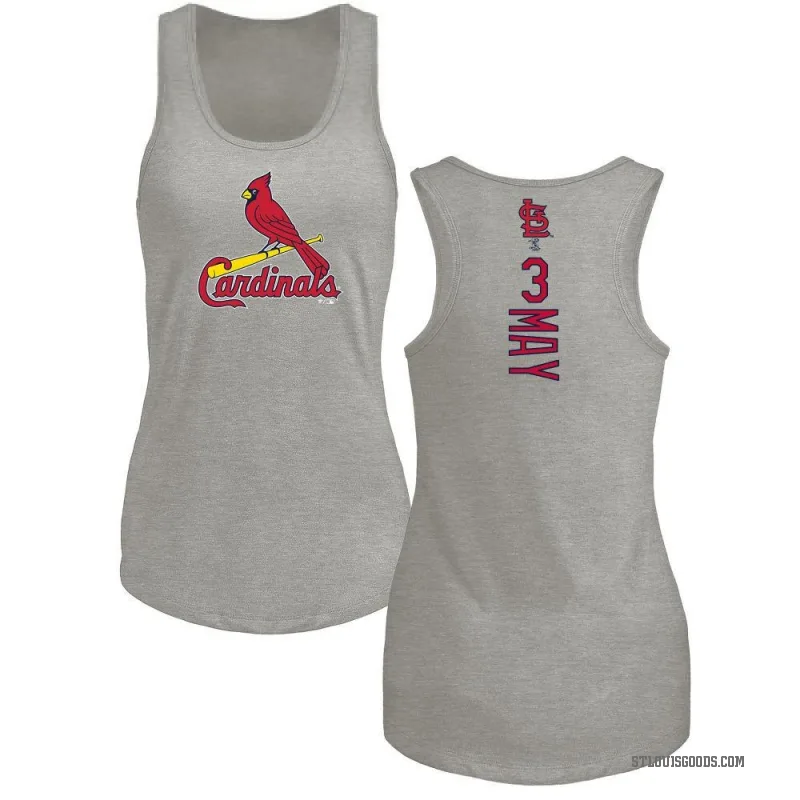 Dustin May Women's Ash St. Louis Cardinals Backer Tank Top -