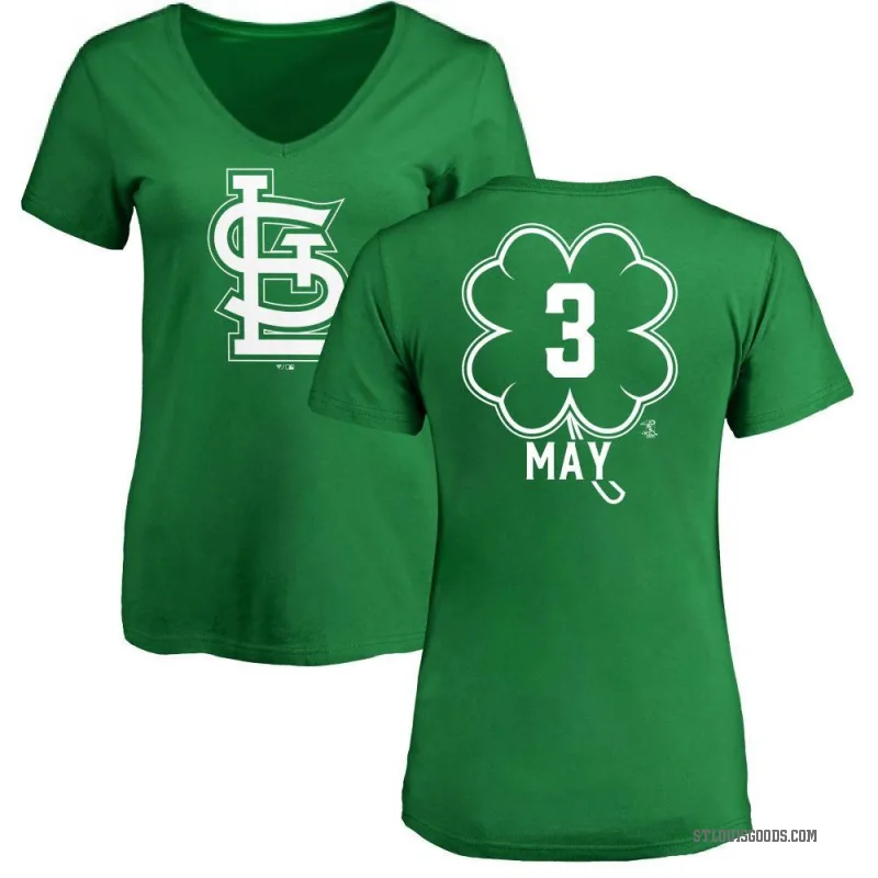 Dustin May Women's Green St. Louis Cardinals Dubliner V-Neck T-Shirt - Kelly