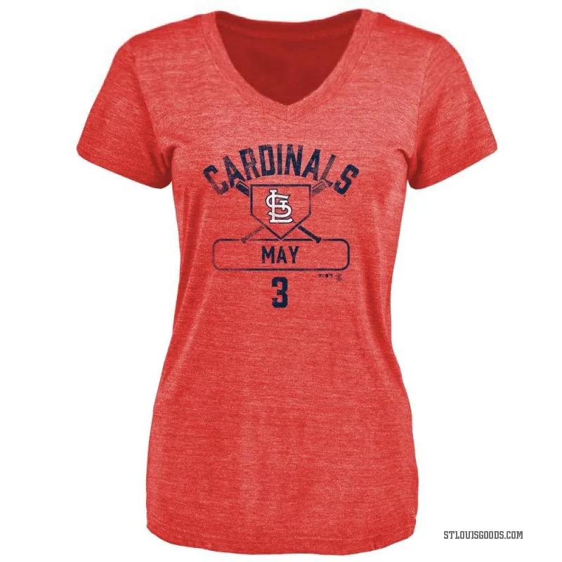 Dustin May Women's Red St. Louis Cardinals Base Runner T-Shirt -