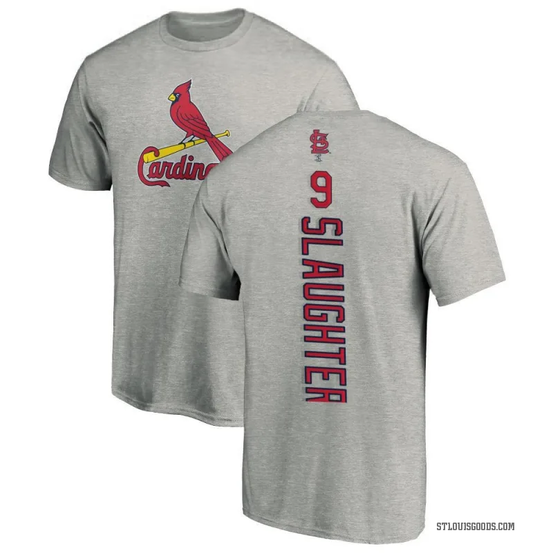 Enos Slaughter Youth Ash St. Louis Cardinals Backer T-Shirt -