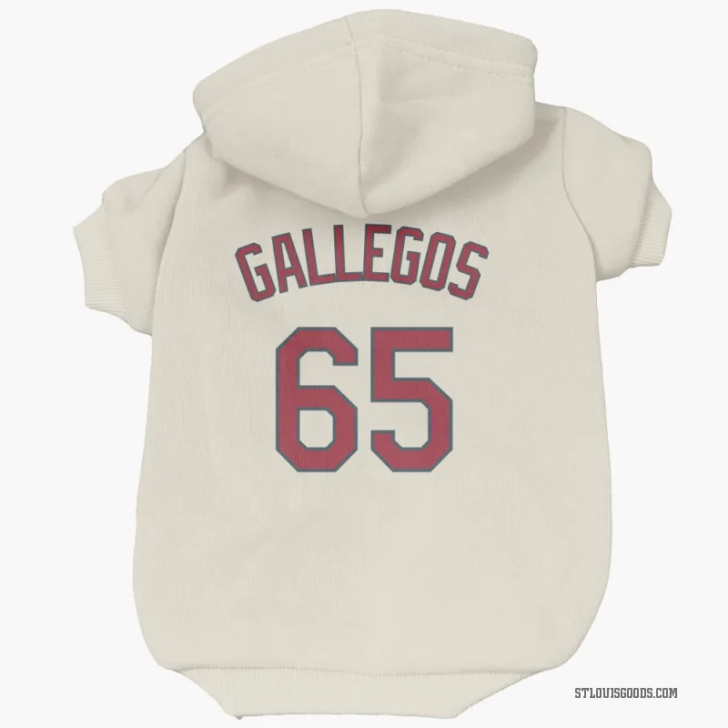 Giovanny Gallegos  Cream St. Louis Cardinals  Cat & Dog Pet Hoodie