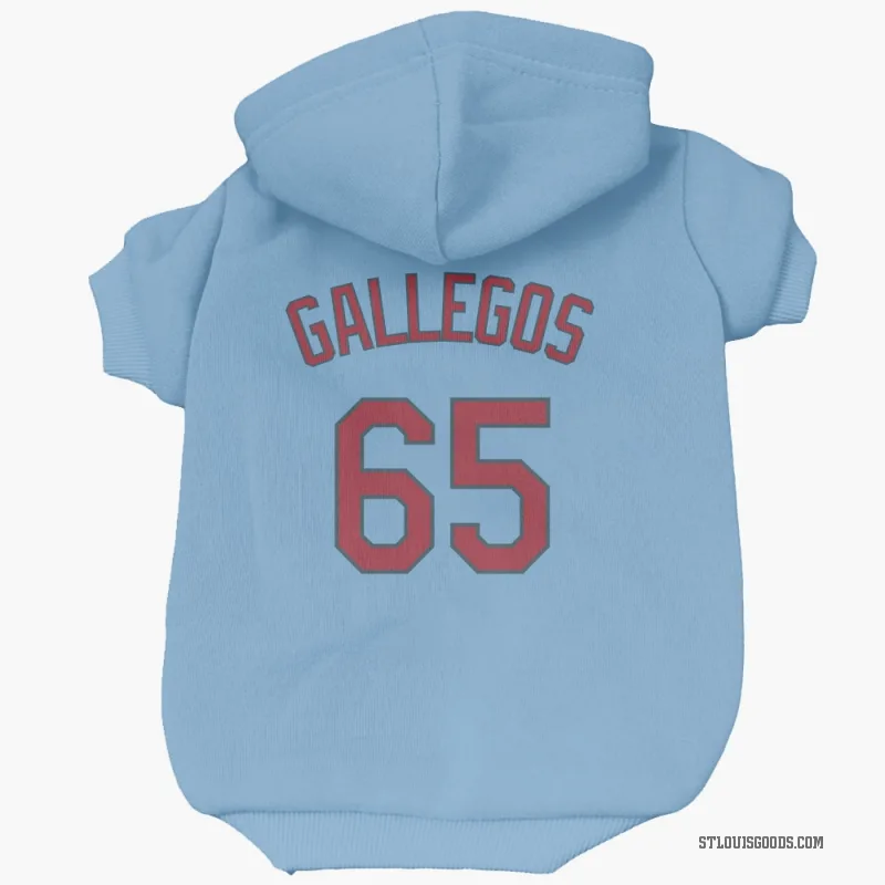 Giovanny Gallegos  Light Blue St. Louis Cardinals  Cat & Dog Pet Hoodie