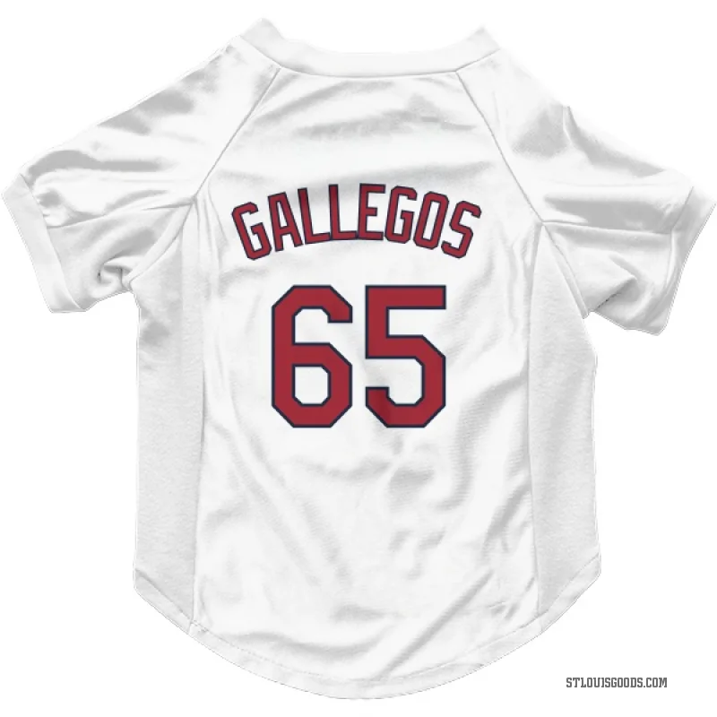 Giovanny Gallegos  White St. Louis Cardinals  Cat & Dog Pet Jersey