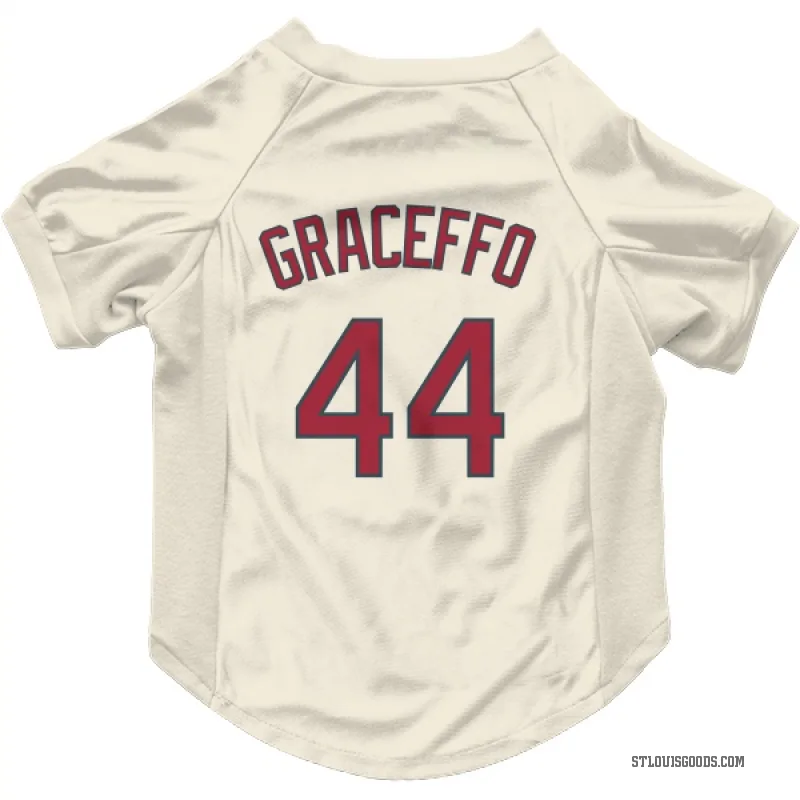 Gordon Graceffo  Cream St. Louis Cardinals  Cat & Dog Pet Jersey