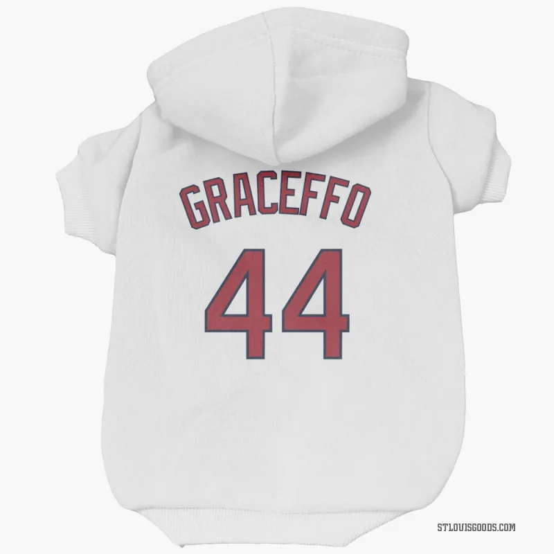 Gordon Graceffo  White St. Louis Cardinals  Cat & Dog Pet Hoodie