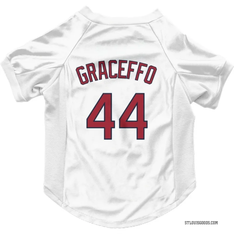 Gordon Graceffo  White St. Louis Cardinals  Cat & Dog Pet Jersey