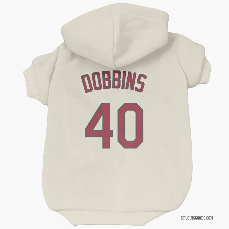 Hunter Dobbins  Cream St. Louis Cardinals  Cat & Dog Pet Hoodie
