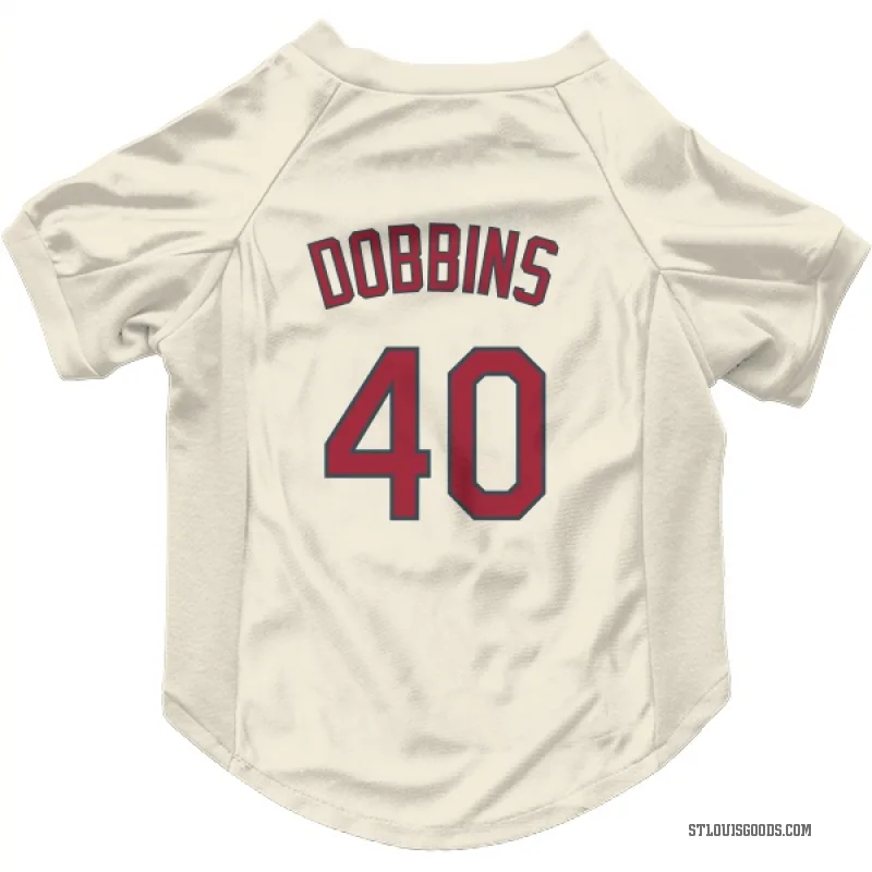 Hunter Dobbins  Cream St. Louis Cardinals  Cat & Dog Pet Jersey