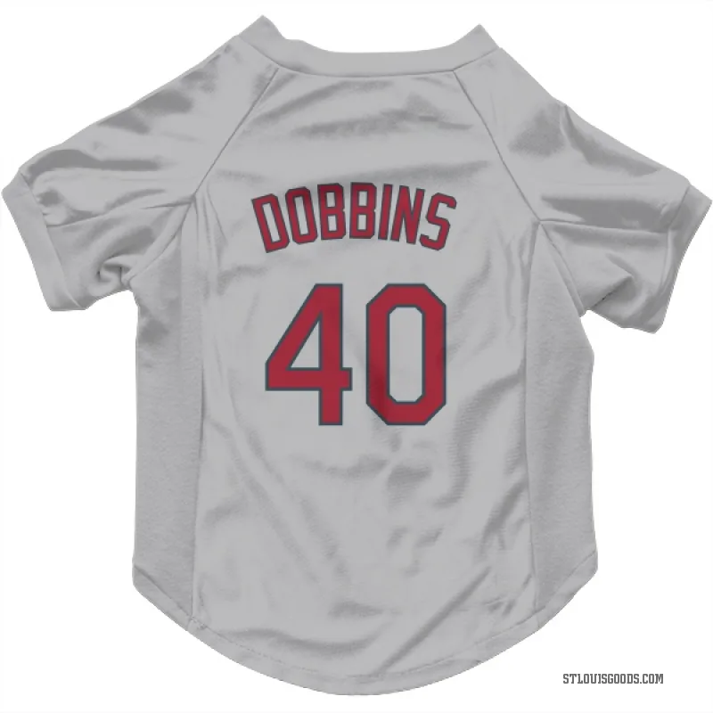 Hunter Dobbins  Gray St. Louis Cardinals  Cat & Dog Pet Jersey