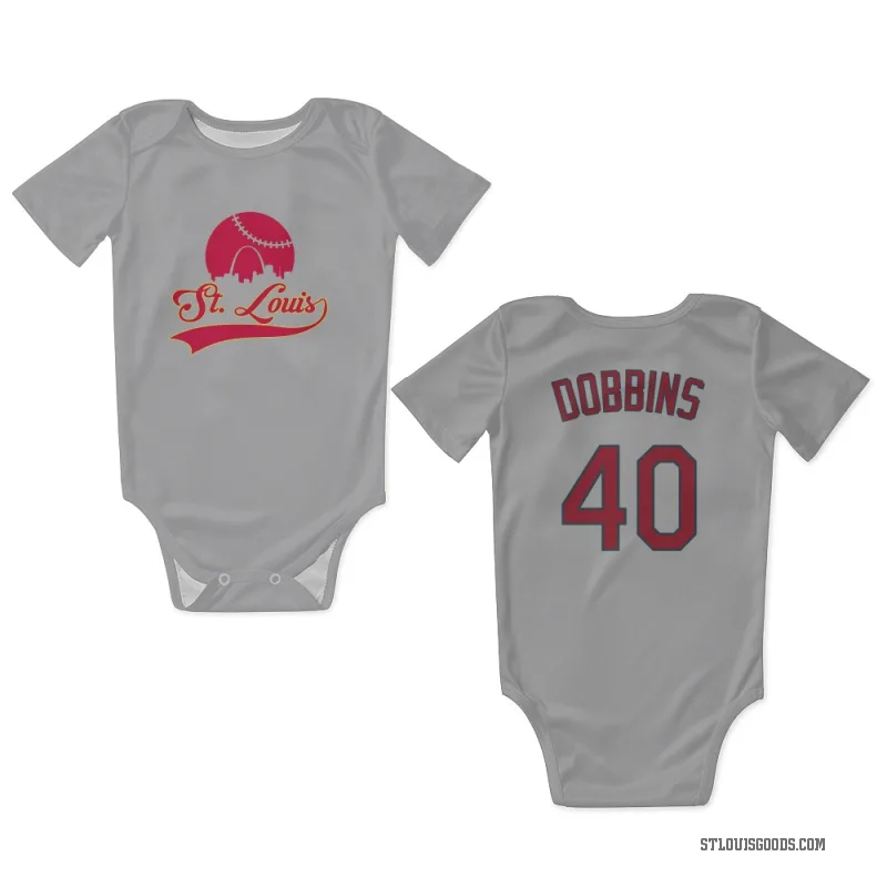 Hunter Dobbins  Gray St. Louis Cardinals  Newborn & Infant Bodysuit