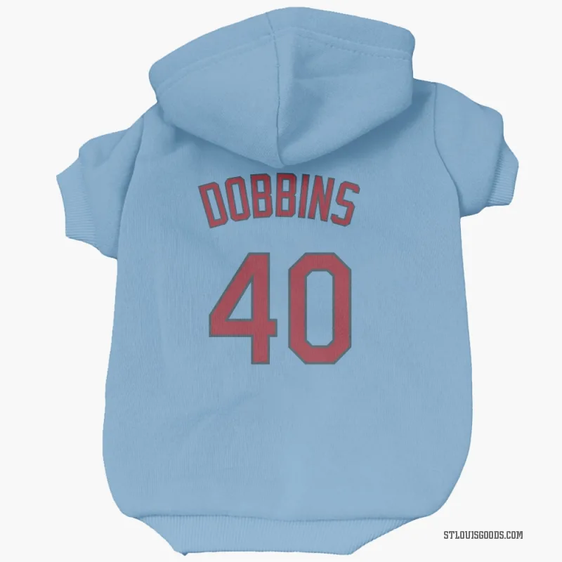 Hunter Dobbins  Light Blue St. Louis Cardinals  Cat & Dog Pet Hoodie