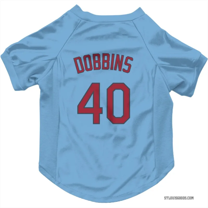 Hunter Dobbins  Light Blue St. Louis Cardinals  Cat & Dog Pet Jersey