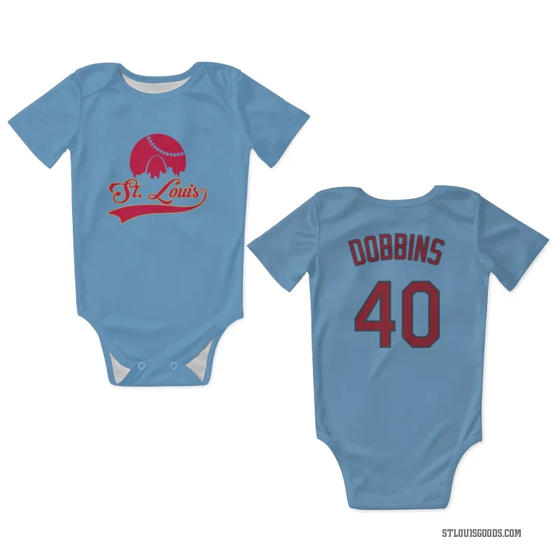 Hunter Dobbins  Light Blue St. Louis Cardinals  Newborn & Infant Bodysuit