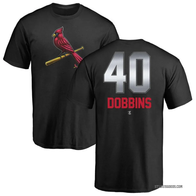 Hunter Dobbins Men's Black St. Louis Cardinals Midnight Mascot T-Shirt -
