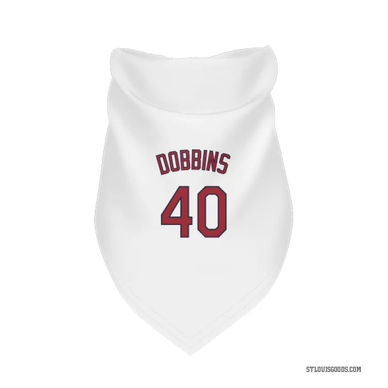 Hunter Dobbins  White St. Louis Cardinals  Cat & Dog Pet Bandana