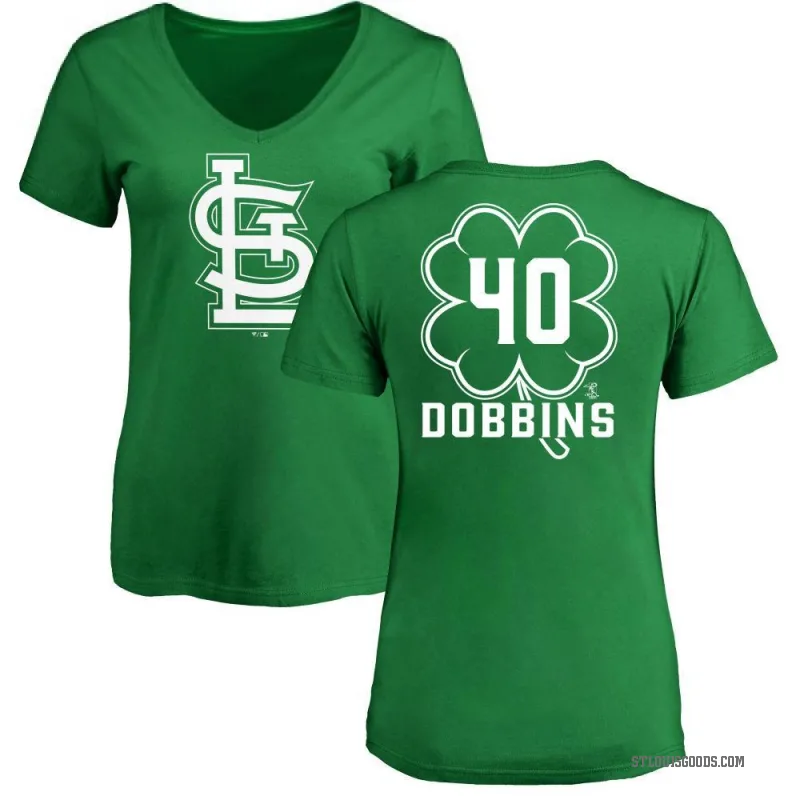Hunter Dobbins Women's Green St. Louis Cardinals Dubliner V-Neck T-Shirt - Kelly