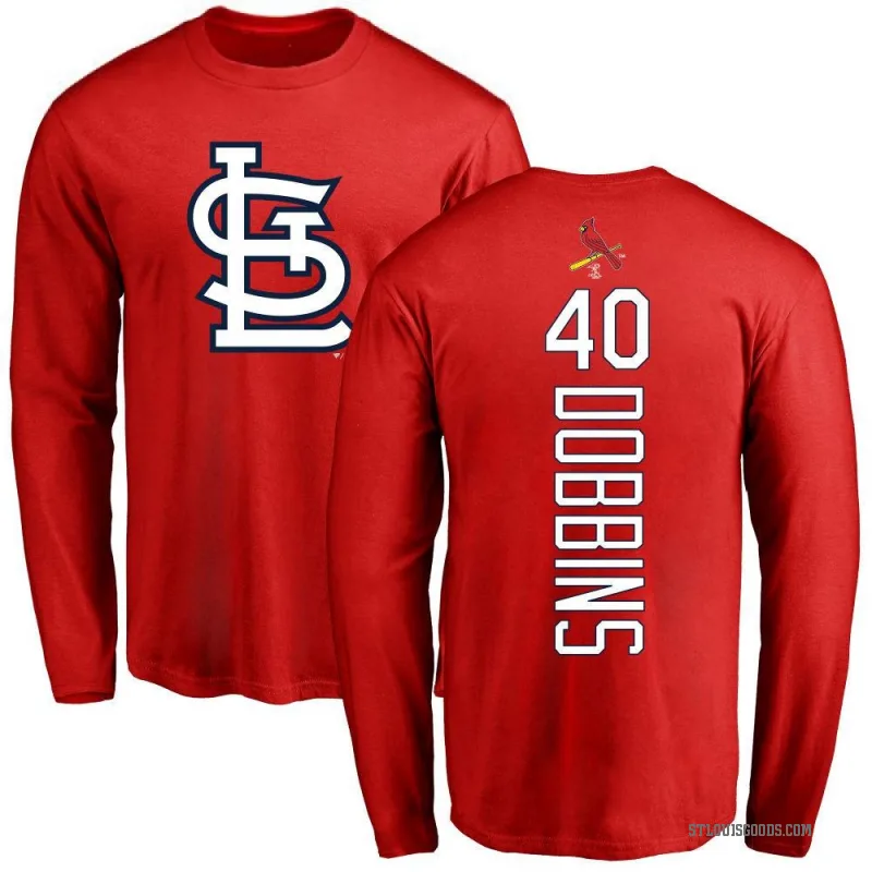 Hunter Dobbins Youth Red St. Louis Cardinals Backer Long Sleeve T-Shirt -