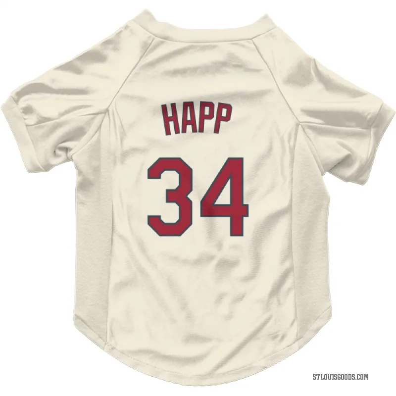 J.A. Happ  Cream St. Louis Cardinals  Cat & Dog Pet Jersey