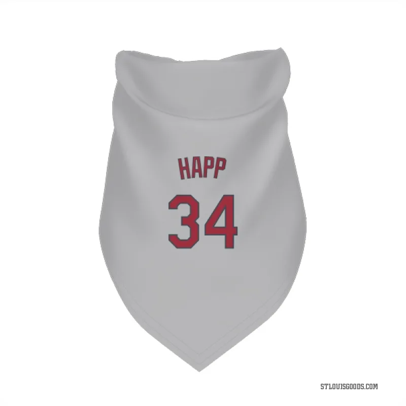 J.A. Happ  Gray St. Louis Cardinals  Cat & Dog Pet Bandana