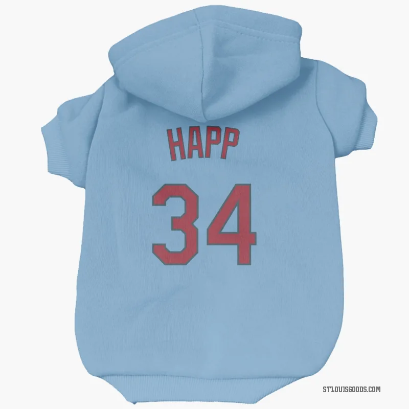 J.A. Happ  Light Blue St. Louis Cardinals  Cat & Dog Pet Hoodie