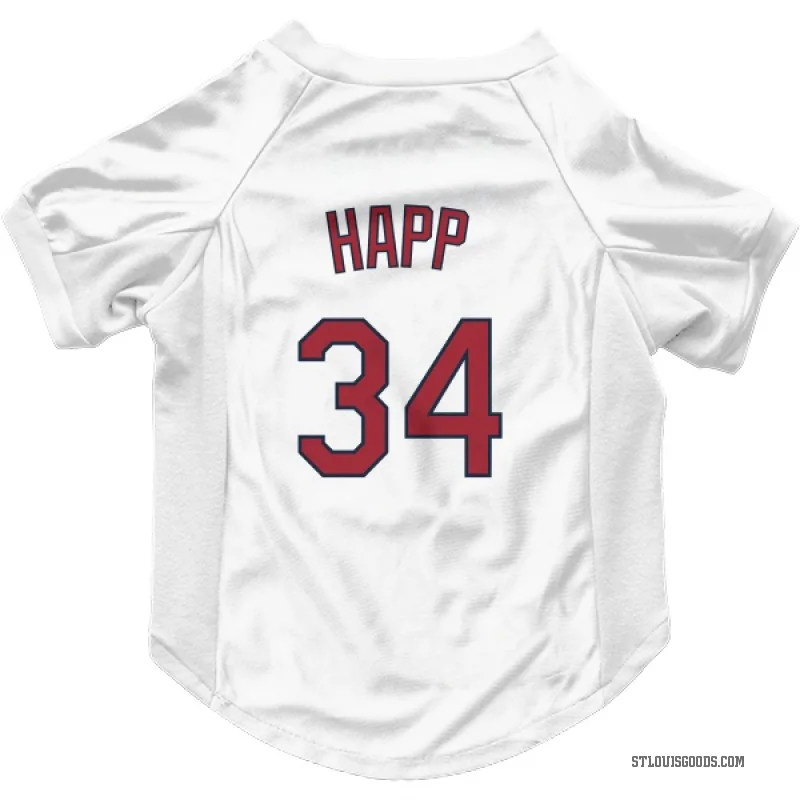 J.A. Happ  White St. Louis Cardinals  Cat & Dog Pet Jersey
