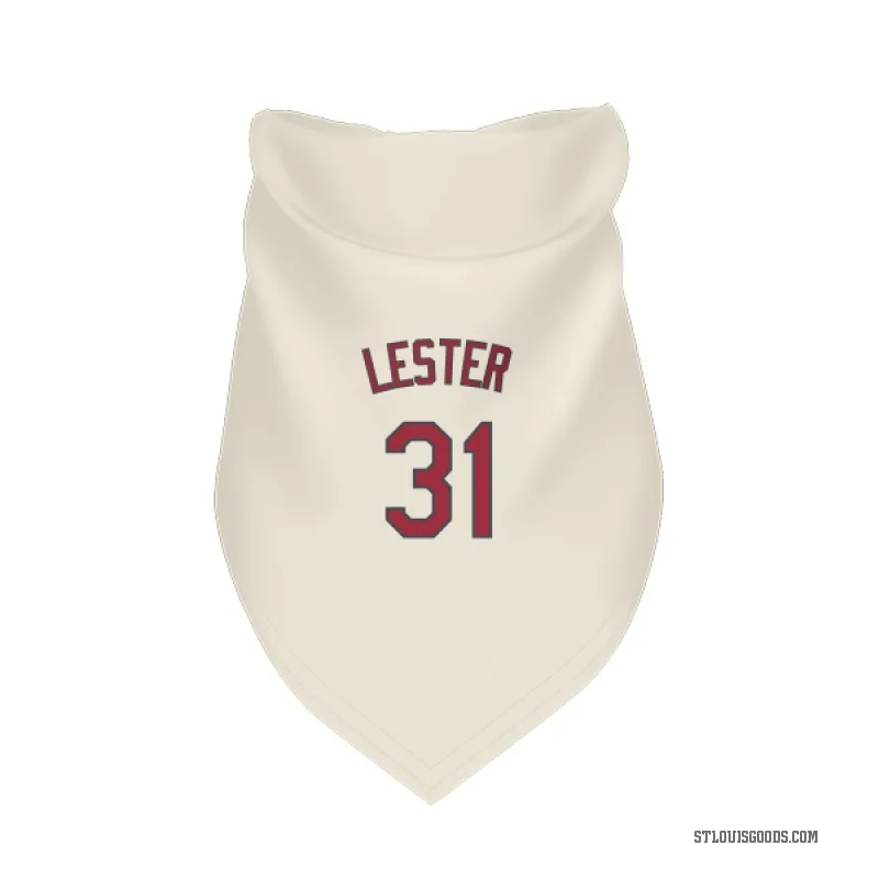 Jon Lester  Cream St. Louis Cardinals  Cat & Dog Pet Bandana